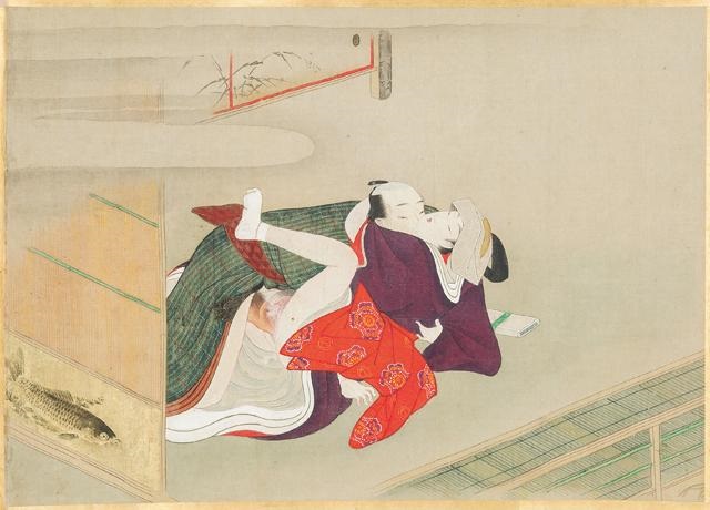 顛鸾倒鳳肉筆春画絵巻 Upside down Handwriting Shunga scroll